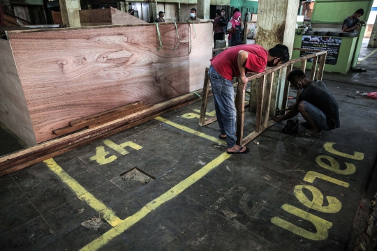 Pedagang Terdampak Kebakaran Pasar Minggu Direlokasi