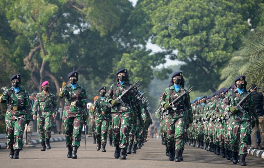 Aksi Prajurit Wanita TNI Unjuk Gigi di Peringatan Hari Kartini