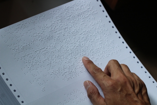 Intip Produksi Alquran Braille di Taman Tunanetra Tangsel