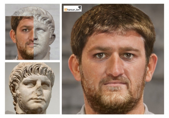 Seperti Ini Wajah Para Penguasa Romawi Kuno saat Direka Ulang dengan Teknologi Modern