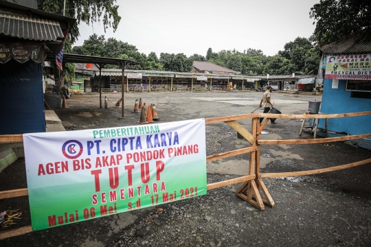 Terminal Pondok Pinang Tutup Akibat Larangan Mudik