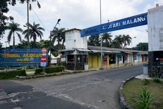 Potret Sunyi Terminal Arjosari Malang pada H-3 Lebaran