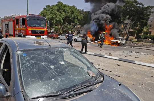 Lokasi Serangan Roket Hamas di Israel