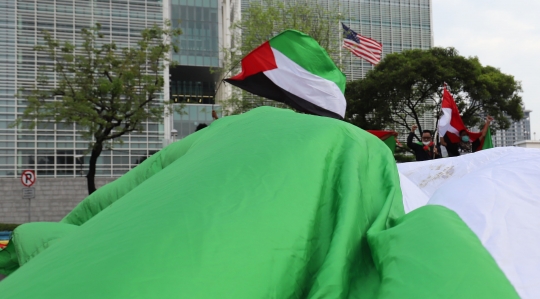 Aksi Solidaritas untuk Palestina di Kedubes AS