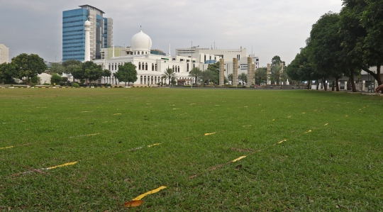 Persiapan Masjid Al-Azhar Gelar Salat Id di Tengah Pandemi