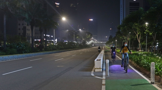 Crowd Free Night, Jalan Sudirman-Thamrin Lengang di Malam Takbiran