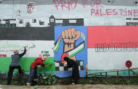 Ungkapan Keprihatinan Palestina Lewat Mural