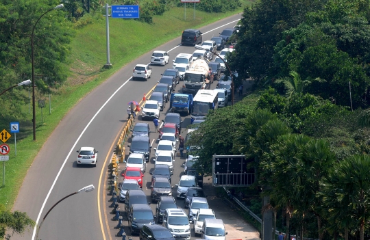 Libur Lebaran Usai, Kawasan Puncak Terpantau Masih Macet