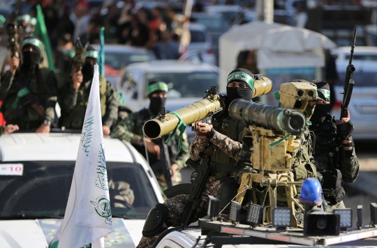 Pasukan Khusus Hamas Pamerkan Rudal di Tengah Gencatan Senjata