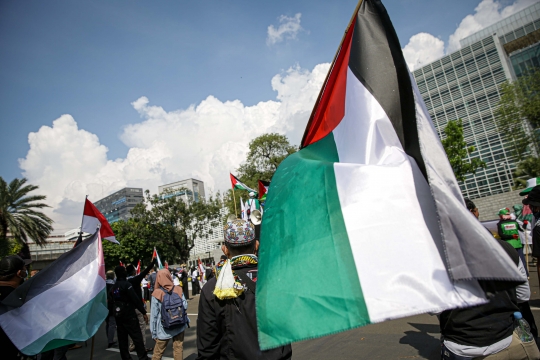 Massa Kembali Gelar Aksi Dukungan untuk Palestina