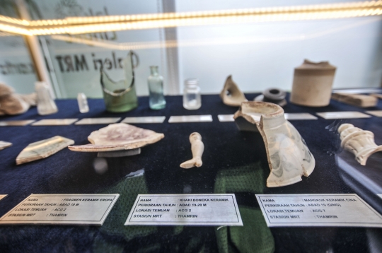 Penampakan Artefak yang Ditemukan di Proyek MRT Fase 2A