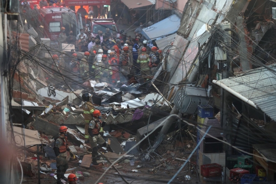 Bangunan Bertingkat Runtuh di Brasil, 2 Orang Tewas