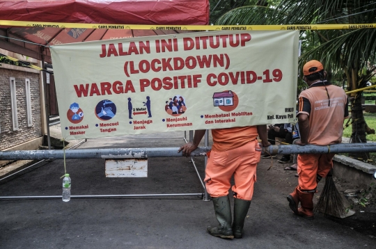 Lagi, Satu RT di Jakarta Lockdown Akibat Covid-19