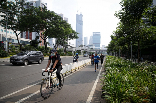 Rencana Gubernur Anies Tambah Jalur Sepeda di Jakarta