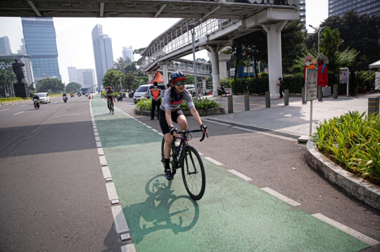 Rencana Gubernur Anies Tambah Jalur Sepeda di Jakarta