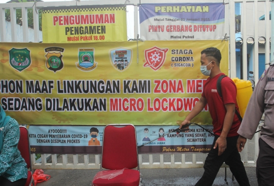 57 Warga Positif Covid-19, RW di Tangerang Lockdown