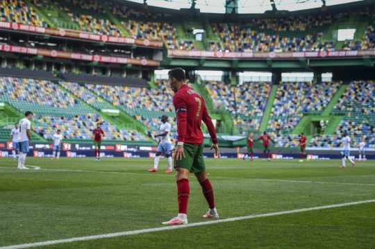 Selebrasi Cristiano Ronaldo Usai Menggempur Israel 4-0