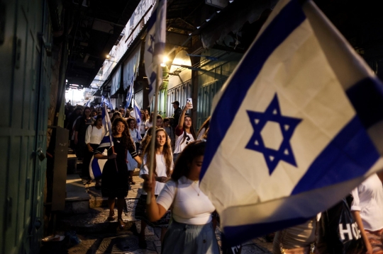 Pawai Bendera Israel di Yerusalem