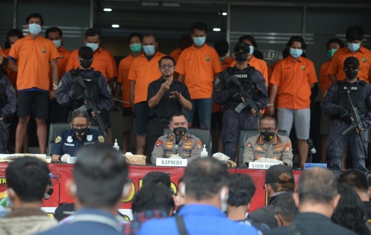 Tampang Preman Pungli Sopir Truk Kontainer Tanjung Priok Saat Dibekuk