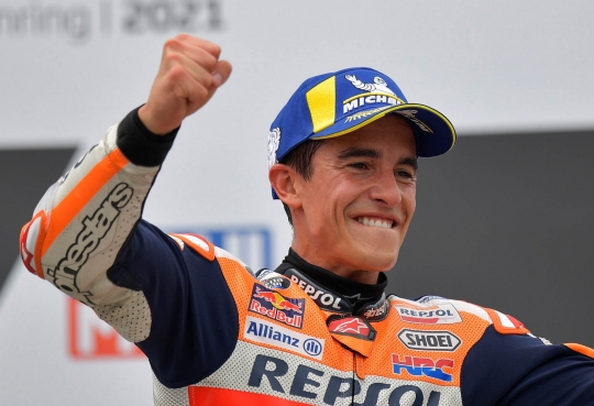 Kebahagiaan Marc Marquez Saat Kembali Juara MotoGP Jerman