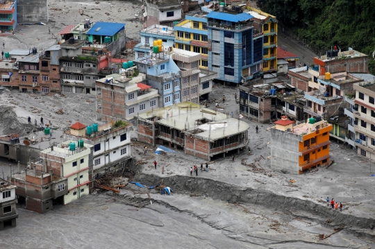 Kondisi Nepal Usai Terjangan Tanah Longsor dan Banjir Bandang
