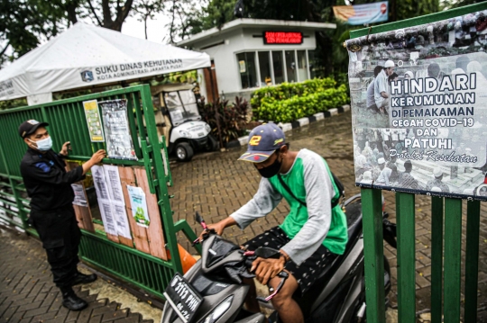 Pembatasan Aktivitas dan Kunjungan Ziarah di TPU Karet Bivak