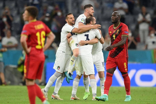 Habisi Belgia, Gli Azzurri Melenggang ke Semifinal Euro 2020