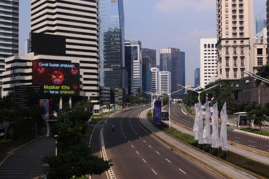 Lengangnya Jakarta di Hari Pertama PPKM Darurat