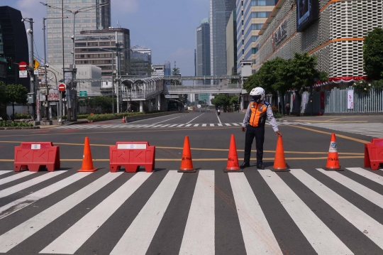 Lengangnya Jakarta di Hari Pertama PPKM Darurat