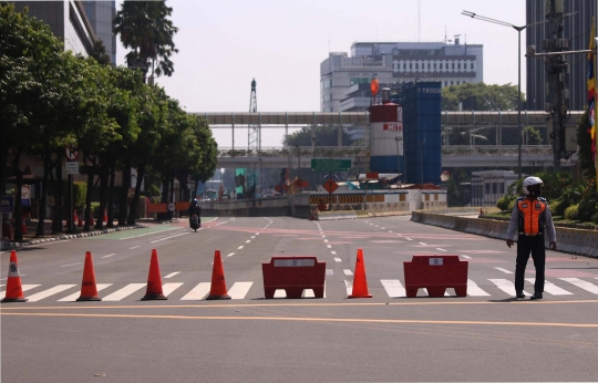 Lengangnya Jakarta di Hari Pertama PPKM Darurat