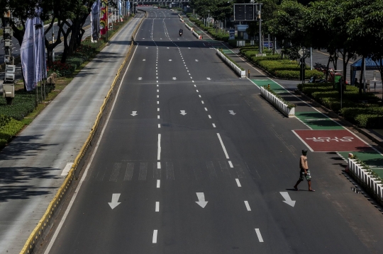 Suasana PPKM Darurat Hari kedua di Jakarta