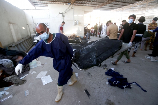 Bangsal Isolasi Covid-19 di Irak Ludes Terbakar, 44 Orang Tewas