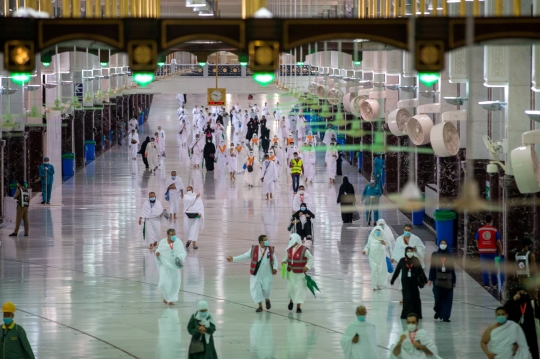 Suasana Masjidil Haram Jelang Ibadah Haji 2021