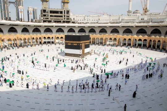 Suasana Masjidil Haram Jelang Ibadah Haji 2021