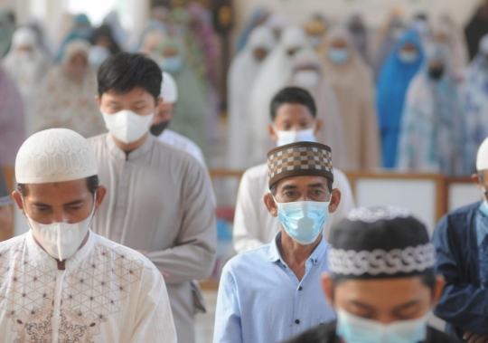 Pelaksanaan Salat Iduladha dengan Prokes Ketat di Bogor