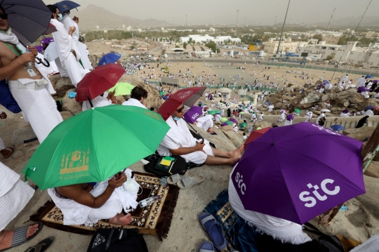 Jemaah Haji Jalani Prosesi Wukuf di Arafah