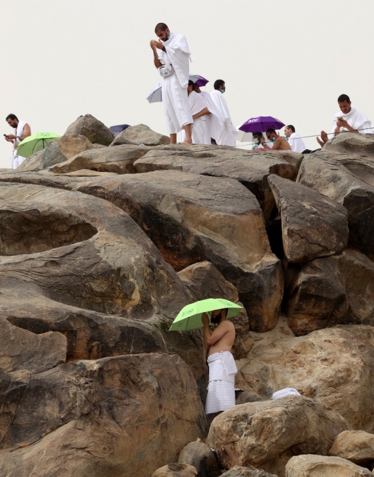 Jemaah Haji Jalani Prosesi Wukuf di Arafah