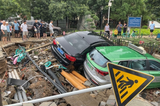 Kondisi China Diterjang Banjir Parah