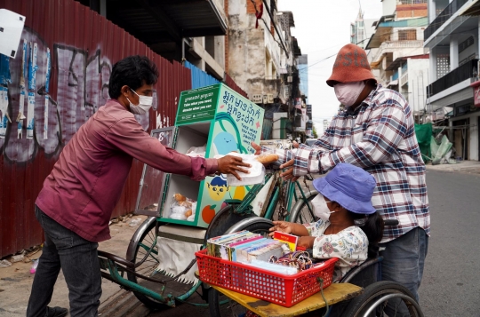 Cara Komunitas Becak Kamboja Berbagi Antar Sesama di Kala Pandemi