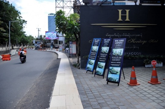 Suasana Sepi di Bali Saat Penerapan PPKM Level 3
