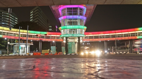 Penampakan Skybridge CSW di Kebayoran Baru