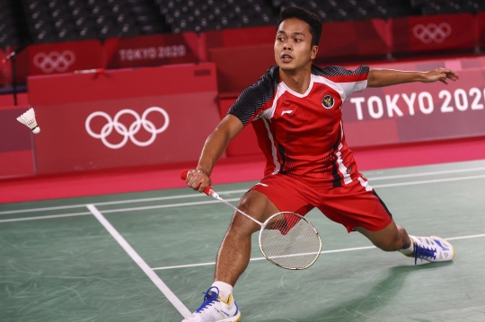 Taklukkan Antonsen, Anthony Ginting Melaju ke Semifinal Olimpiade 2020