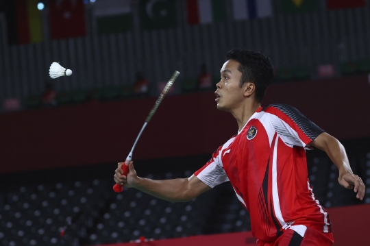 Taklukkan Antonsen, Anthony Ginting Melaju ke Semifinal Olimpiade 2020