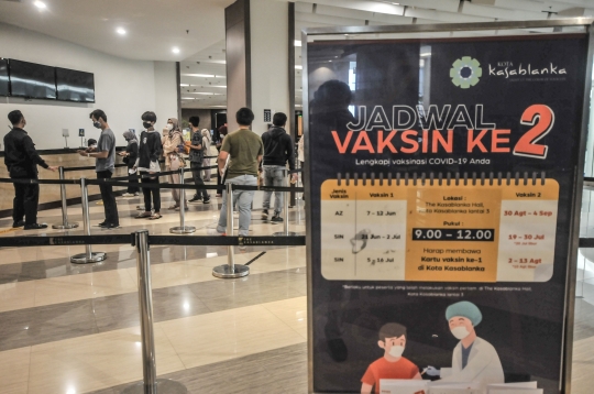 Pemprov DKI Percepat Vaksinasi Dosis Kedua