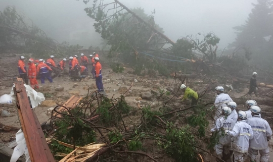 Hujan Lebat Sebabkan Banjir dan Longsor di Jepang