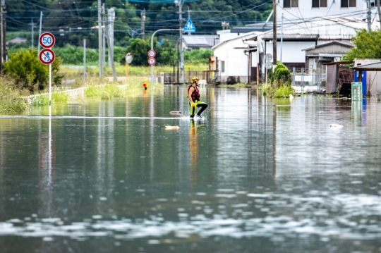 Hujan Lebat Sebabkan Banjir dan Longsor di Jepang