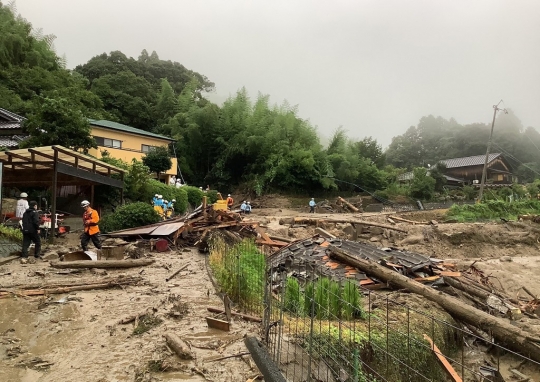 Hujan Lebat Sebabkan Banjir dan Longsor di Jepang