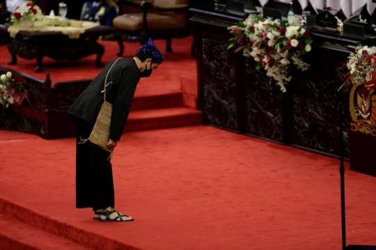 Jokowi Kenakan Baju Adat Baduy Saat Pidato Kenegaraan