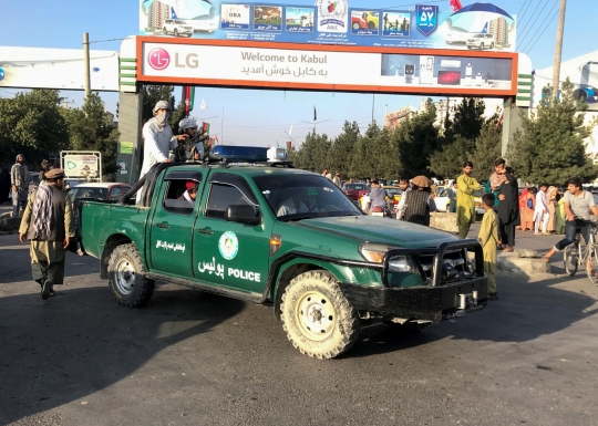 Potret Patroli Pasukan Taliban Saat Menguasai Kota Kabul di Afghanistan