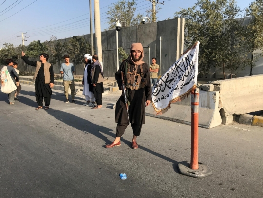 Potret Patroli Pasukan Taliban Saat Menguasai Kota Kabul di Afghanistan